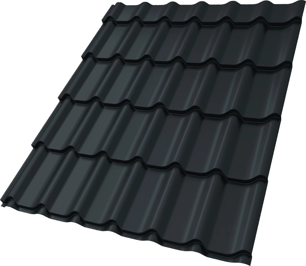 Металлочерепица Classic 0,5 Drap TX RAL 7016 антрацитово-серый