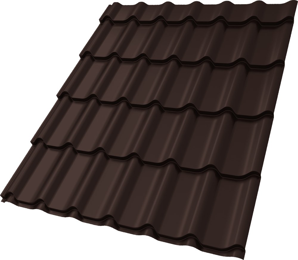 Металлочерепица Classic 0,5 Satin RAL 8017 шоколад